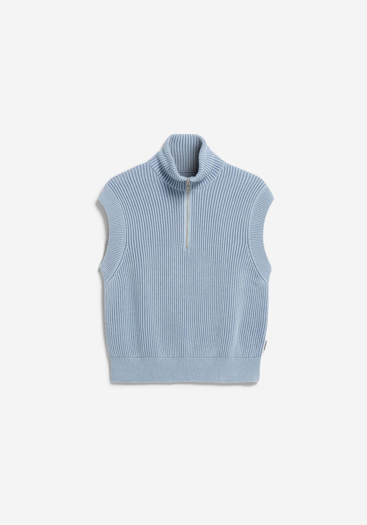 ARMEDANGELS VANISÉ KNIT VEST Blue Glow - Dark Blue Glow