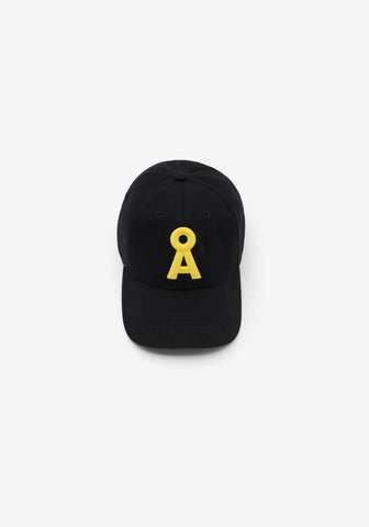 ARMEDANGELS ICONIC Å CAP Black - Armedangels Yellow