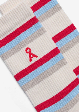 ARMEDANGELS STRIPE SOCKS Oatmilk