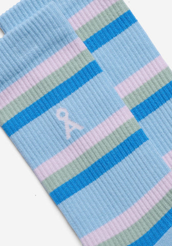 ARMEDANGELS STRIPE SOCKS Blue Glow