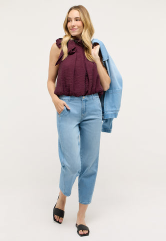 ANGELS JEANS EVY GALON Bleached Blue Used