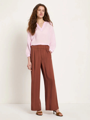 LANIUS HOSE MIT WEITEM BEIN Dark Mocca