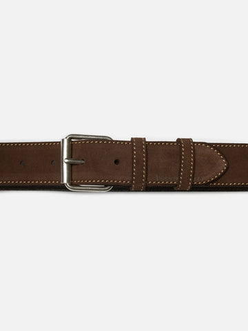 NUDIE JEANS PEDERSSON SUEDE BELT Dark Brown
