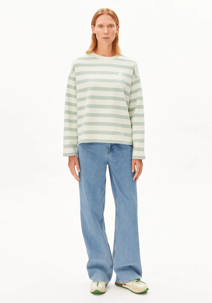 ARMEDANGELS FRANKAA BOLD SWEAT Undyed - foam