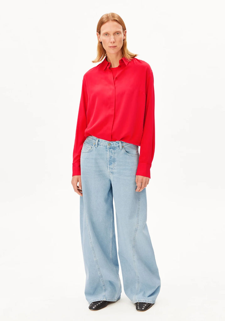 ARMEDANGELS LARISAANA LONGSLEEVE BLOUSE Mars Red