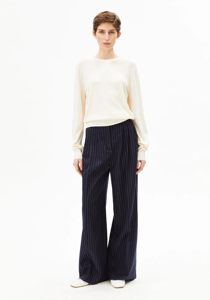 ARMEDANGELS FINE KNIT SWEATER Oatmilk
