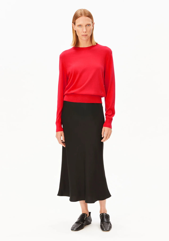 ARMEDANGELS FINE KNIT SWEATER Mars Red