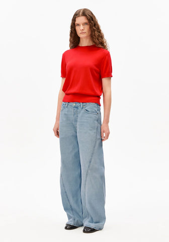 ARMEDANGELS FINE S SL KNIT SWEATER Mars Red