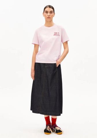 ARMEDANGELS LUALAA EMBO T-SHIRT Pink Mist