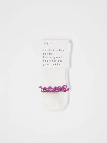 LANIUS SOCKEN MIT VOLANT GOTS Off white