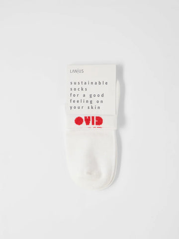 LANIUS SNEAKER STATENENT SOCKEN GOTS Off White (FS26)