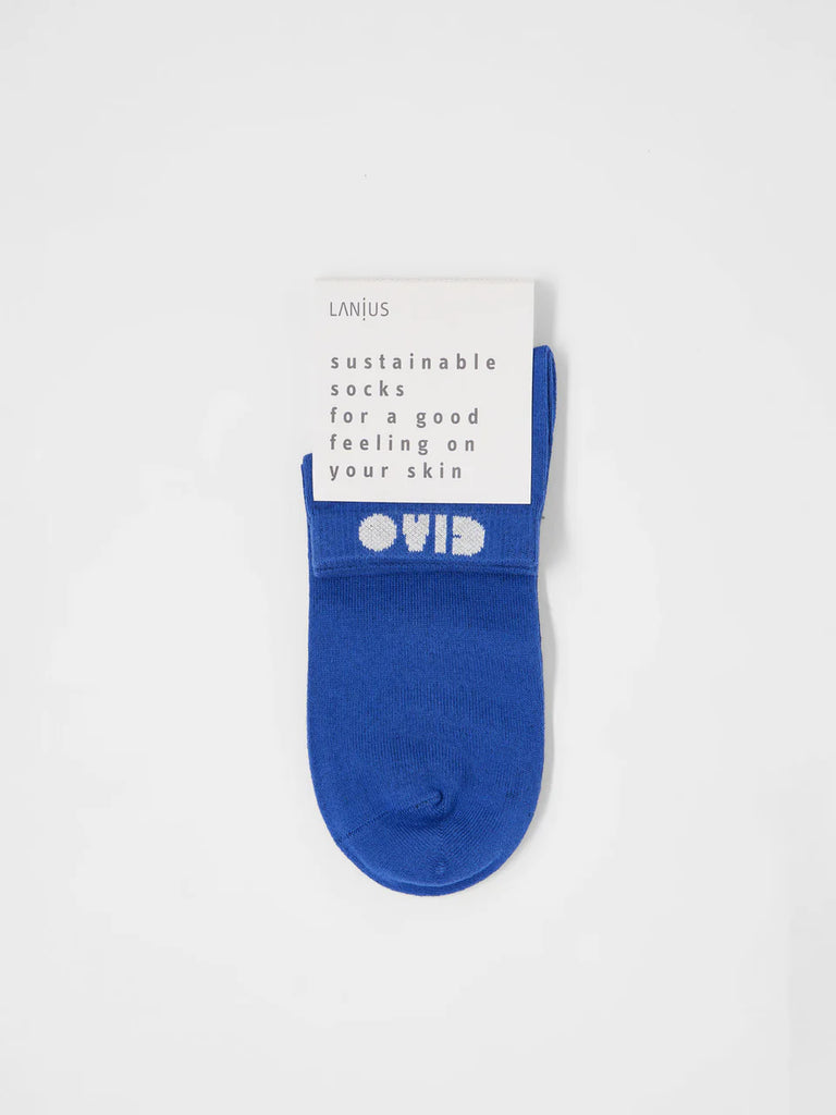 LANIUS SNEAKER STATENENT SOCKEN GOTS Lapis