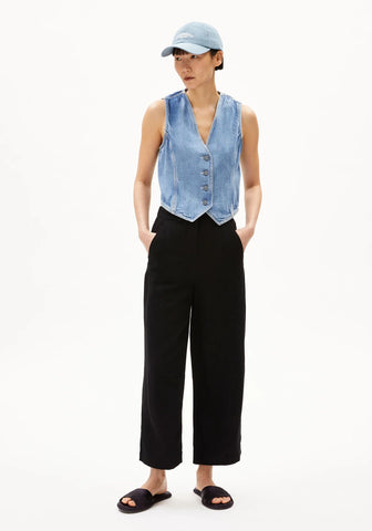 ARMEDANGELS CAARUNUS LINO PANT Black