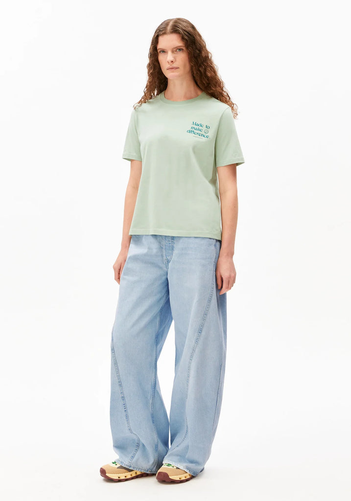 ARMEDANGELS LUALAA EMBRO T-SHIRT Foam