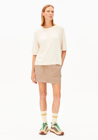 ARMEDANGELS S SL LINEN BLEND KNIT SWEATER Undyed