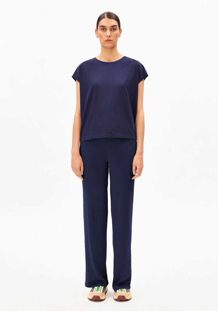 ARMEDANGELS SLUB JERSEY T-SHIRT Tinted Navy