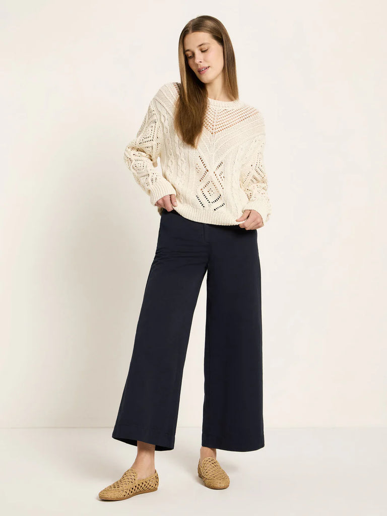 LANIUS LOCHSTRICK PULLOVER GOTS Off White