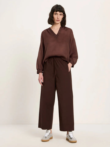 LANIUS 3/4 ARM BLUSE Chocolate