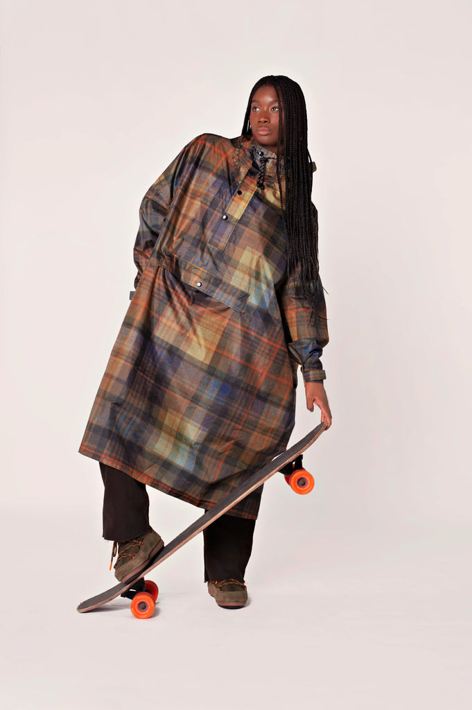 Rainkiss Rain Poncho Tartan