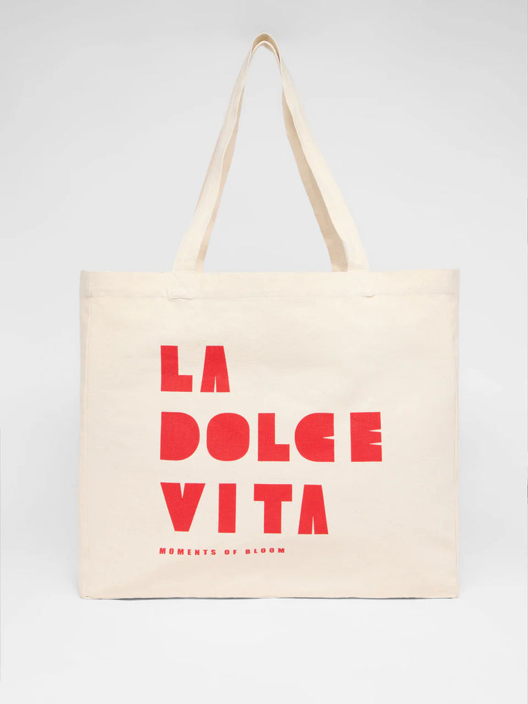 LANIUS STATEMENTTASCHE  “DOLCE” GOTS Print La Dolce Vita