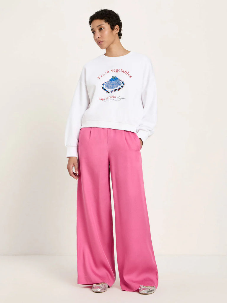 LANIUS STATEMENTSWEATSHIRT White / Vegetables