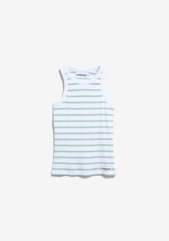 ARMEDANGELS KANITAA STRIPE TOP White - Foam