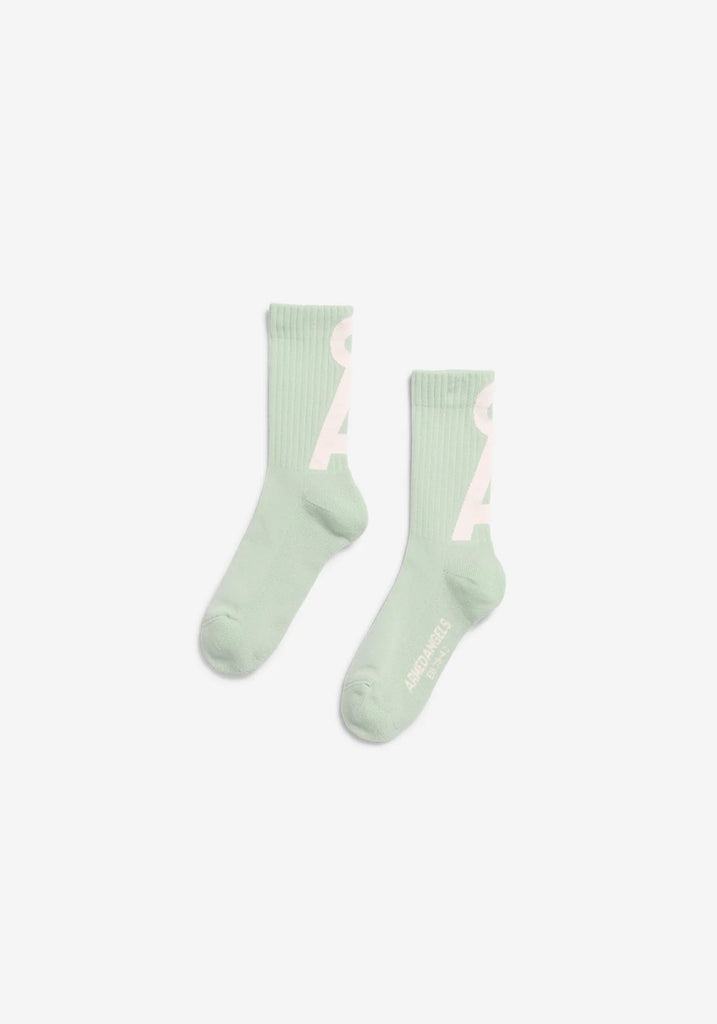 ARMEDANGELS SAAMUS SHORT SOCKEN Foam - Oatmilk