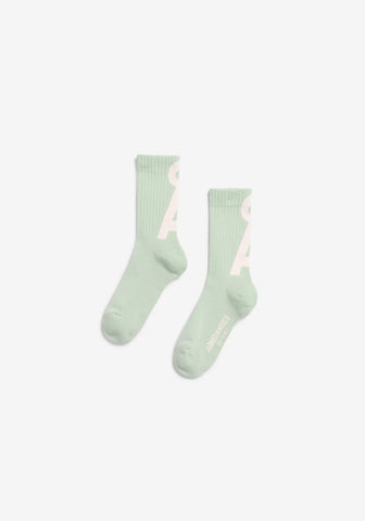 ARMEDANGELS SAAMUS SHORT SOCKEN Foam - Oatmilk