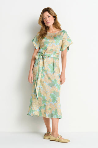 RICH&ROYAL MAXIKLEID MIT BLUMENPRINT Lagoon