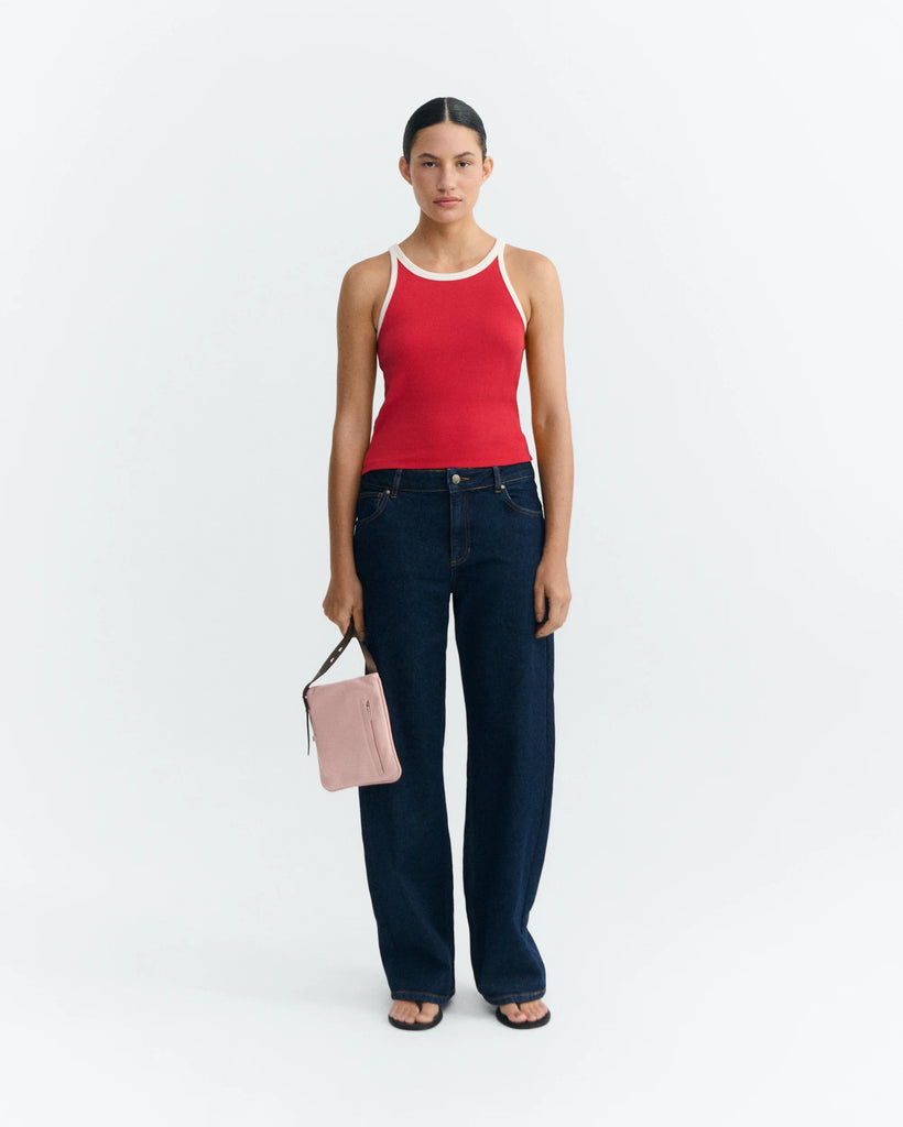 THINKING MU CLAVEL PANNACOTA CONTRAST HARRIET TOP