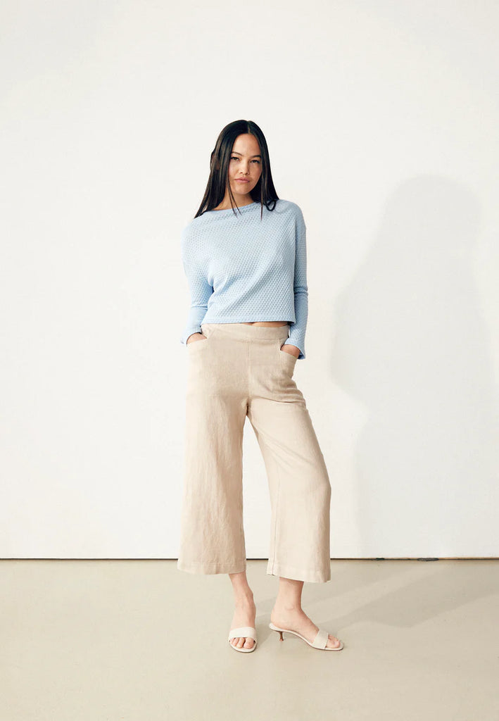 Culotte GBFAY aus Leinen - Oat Beige (Linen)