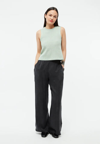 GIVN BERLIN Hose GBMARLA relaxed aus TENCEL™ mit Peach-Effekt - Black (Tencel)