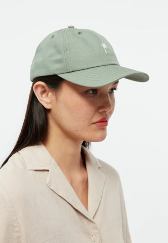 GIVN BERLIN Dad Cap GBTIM (PALM TREE) aus Bio-Baumwolle mit Stickerei - Eucalyptus Green