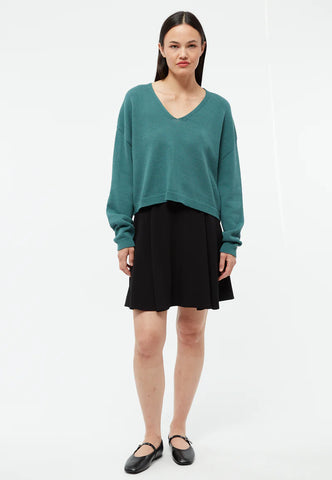 GIVN BERLIN Strickpullover GBLINNEA aus Bio-Baumwolle - Graphite Green