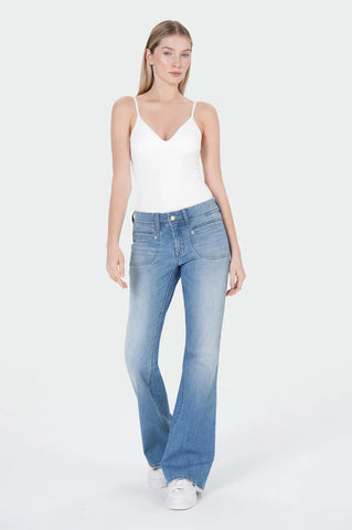 MIRACLE OF DENIM MARRY FLARED Flower Blue