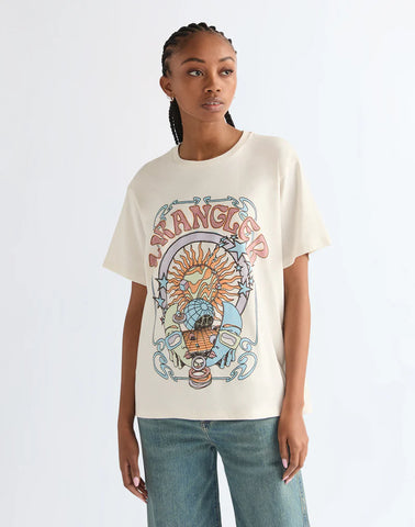 WRANGLER GIRLFRIEND TEE Worn White