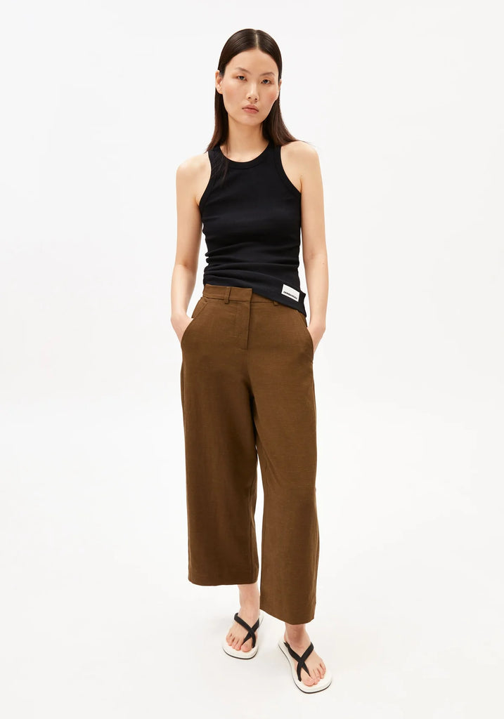ARMEDANGELS CAARUNUS LINO PANT Dried Palm