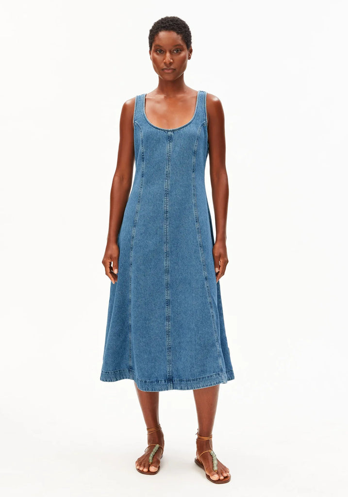 ARMEDANGELS DENIM MIDI DRESS Muscari
