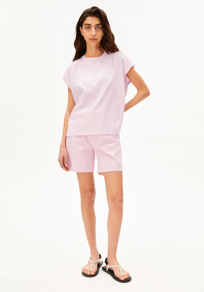 ARMEDANGELS SLUB JERSEY T-SHIRT Pink Mist