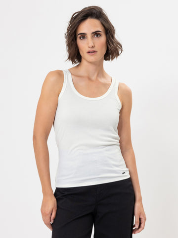 HERRLICHER DESA JERSEY RIB 2x2 White