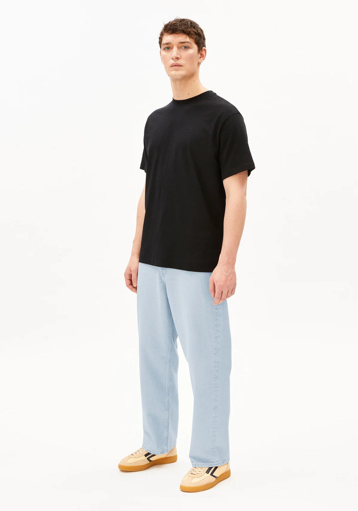 ARMEDANGELS MAARKOS LINEN BLEND T-SHIRT Black
