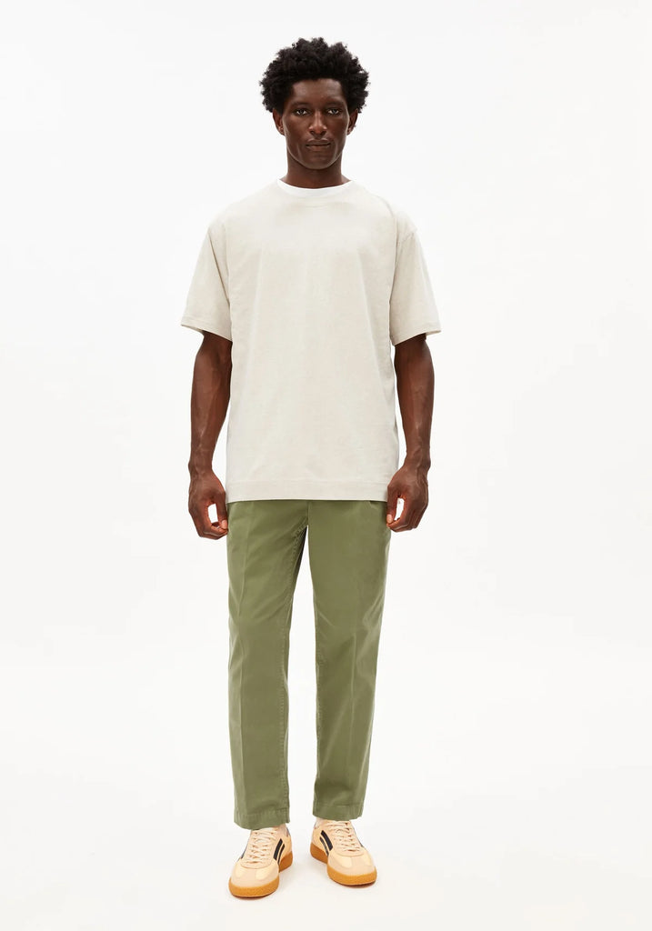 ARMEDANGELS MAARKOS LINEN BLEND T-SHIRT Pure