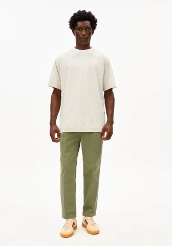 ARMEDANGELS MAARKOS LINEN BLEND T-SHIRT Pure