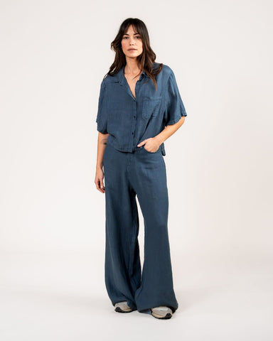 KUYICHI LIV LINEN SHIRT Vintage Grey