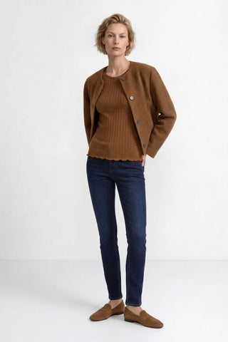 RICH&ROYAL FIGURBETONTES RIPPSHIRT Hazel
