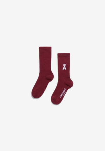 ARMEDANGELS SAAMUS BOLD SOCKS Velvet Red
