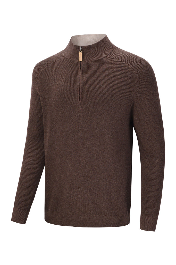 G1920 PULLOVER Braun Melange