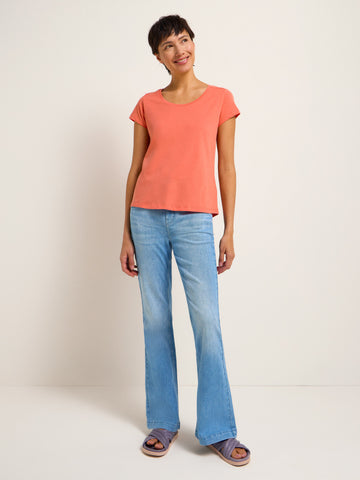 Lanius Kurzarmshirt GOTS Coral 13824-357