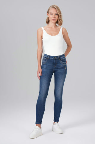 Miracle Of Denim Suzy Skinny Mid Blue