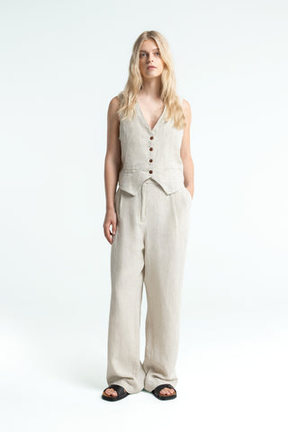 KINGS OF INDIGO LUCIA Undyed linen